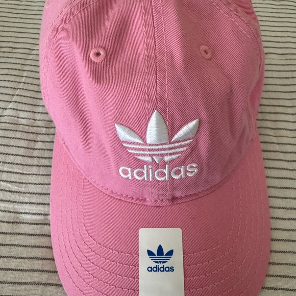 Adidas Pink and White Trefoil Hat - Picture 1 of 3